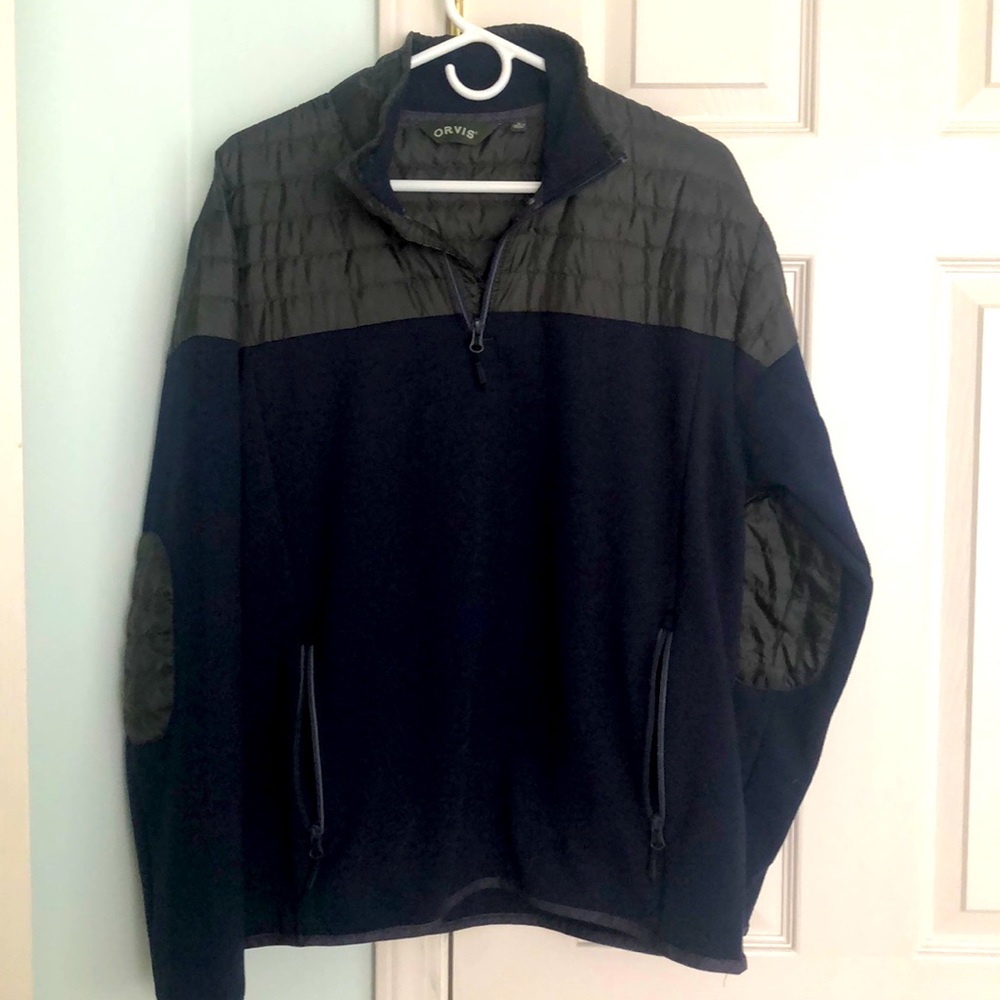 1/4 zip ORVIS quilted pullover